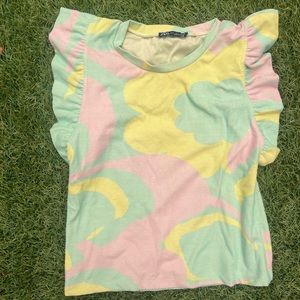 Zara Springtime knit top